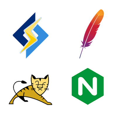 Servidor de aplicação: Nginx, Apache, Listespeed, Tomcat e outros.